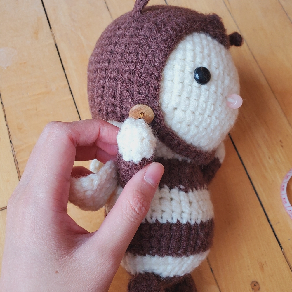 Handmade Crocheted Bee - Picture 2 of 5